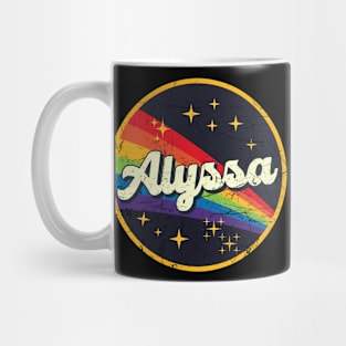 Alyssa // Rainbow In Space Vintage Grunge-Style Mug
